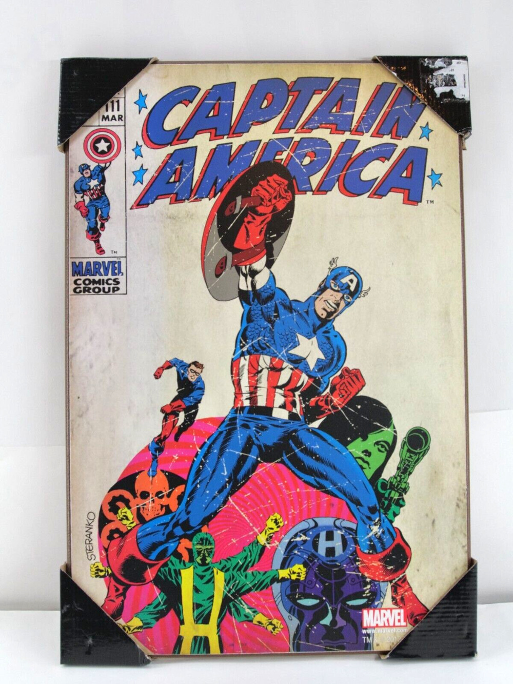 Captain America 111 WALL ART wood poster 13”x19”